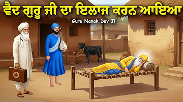 ਵੈਦ ਗੁਰੂ ਜੀ ਦਾ ਇਲਾਜ ਕਰਨ ਆਇਆ | Katha Guru Nanak Dev Ji | Ikk Panjab | Remix Katha