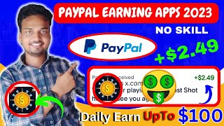 paypal earning apps || make money online || minimum redeem $1 || earn paypal money || dollar earning