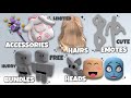 GET 20 FREE CUTE LIMITED ITEMS/HAIRS/EMOTES &amp; BUNDLES!😍🤩*COMPILATION*