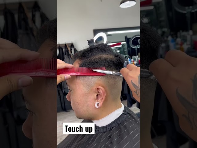 HOW TO BLEND DOWN STEP BY STEP BARBER TUTORIAL MAKE FADING EASIER #shorts