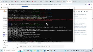 ERROR: Could not install packages due to an OSError