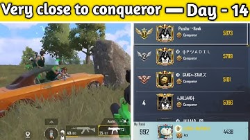 Day - 14 gold to conqueror /solo fpp rank push