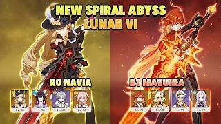 New Abyss  C0 Navia U0026 C0 Mavuika  Spiral Abyss Lunar V Floor 12 36stars  Genshin Impact 65
