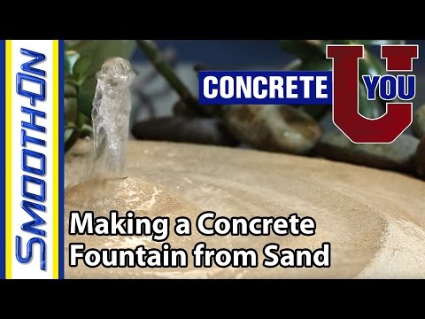 How to Make a Custom Concrete Fountain - Molds of Nature - YouTube