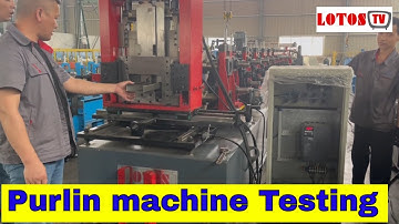 【Purlin machine Testing】: How to operate c and z purlin roll forming machine