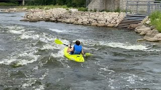 Marge Cline Whitewater Course, in downtown Yorkville, Illinois