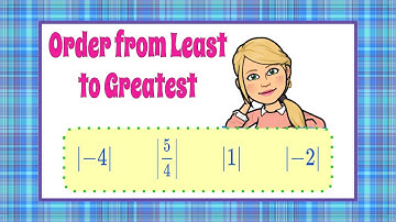 Ordering Absolute Value Expressions | 6.NS.C.7 💜💙