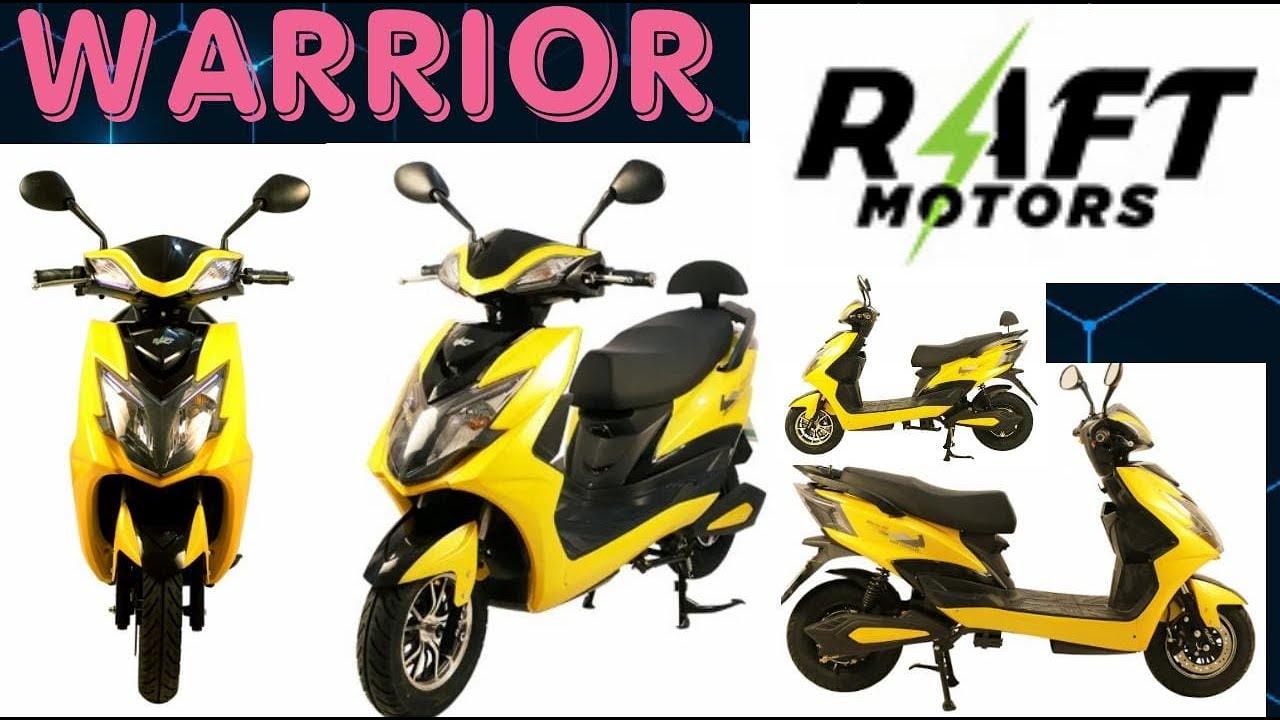 RAFT MOTORS MODEL WARRIOR ELECTRIC SCOOTER RANGE 125KM /FULL CHARGE TOP SPEED 40KM
