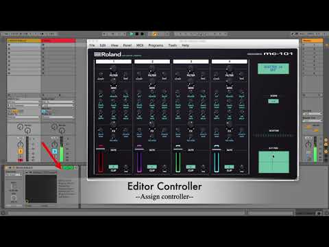 Roland MC-101 Groovebox Controller and Editor  as VST and Standalone Version