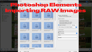 Photoshop Elements Importing Camera RAW Images