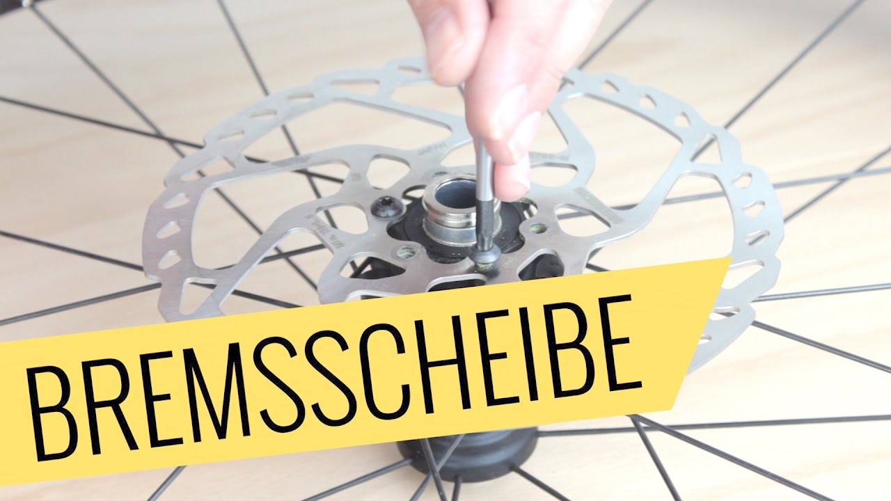 Fahrrad Bremsscheibe wechseln Scheibenbremse Fahrrad