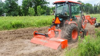 Land Pride RTA1274 Tiller | Review and use on our Kubota LX3310!