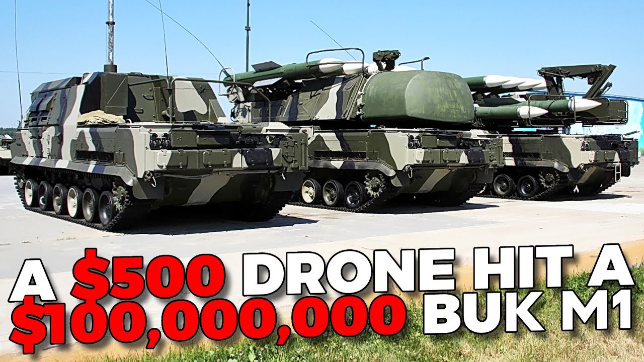 A $500 FPV drone hit the launcher of a $100m Buk-M1-2 surface-to-air missile system