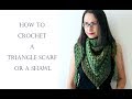 How To Crochet for Beginners | Shawl or Triangle Scarf