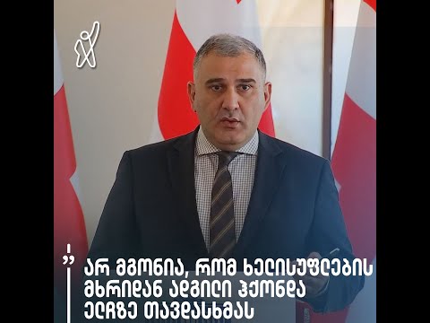 „არ მგონია, რომ ხელისუფლების მხრიდან ადგილი ჰქონდა ელჩზე თავდასხმას