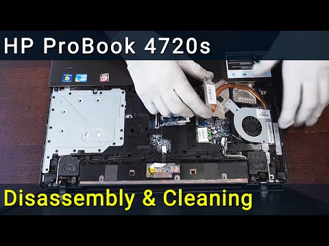 How to disassemble and clean laptop HP ProBook 4720s