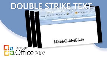 Microsoft Word - How to double-strike through your text