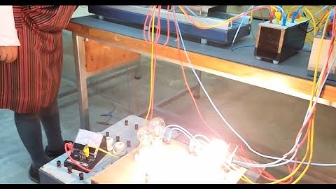 Experiment of parallel operation of an alternator