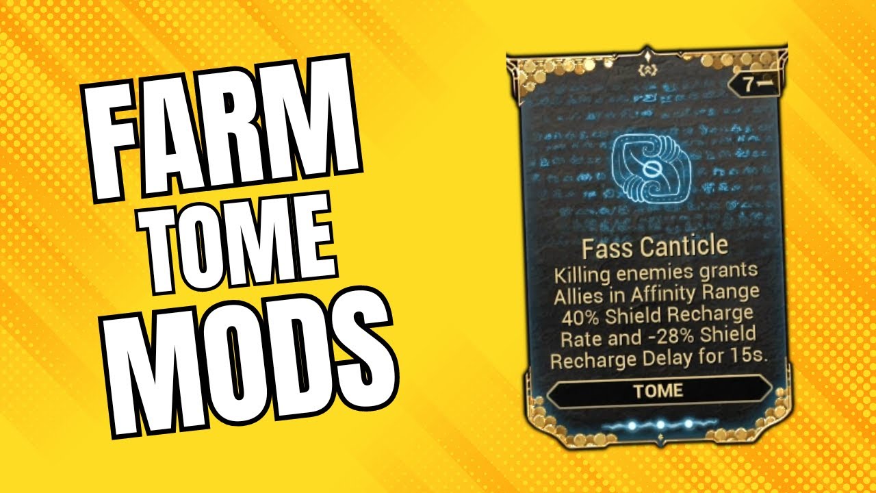 How to get Tome Mods in Warframe - YouTube