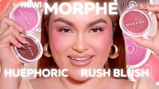 NEW! MORPHE HUEPHORIC 3-IN-1 SILK BLUSHES SWATCHES & DEMO!