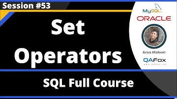 SQL - Part 53 - Set Operators