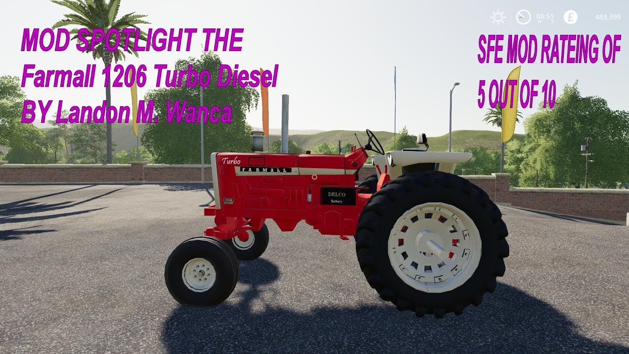 Farming Simulator 19 Mod Spotlight Farmall 1206 Turbo Diesel Youtube