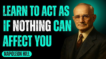 Learn To Act As If NOTHING Can AFFECT YOU | Napoleon Hill