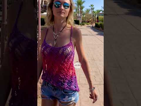 Women's summer sheer top