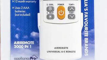 AppliancePro  Pairing your remote - Auto detect method