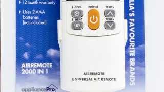 AppliancePro  Pairing your remote - Auto detect method