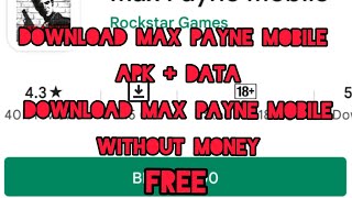How to Download Max Payne Mobile without money|| Max Payne Mobile 📱 screenshot 4