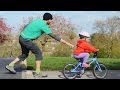 Teaching a child to ride without stabilisers - a how to guide for parents and teachers