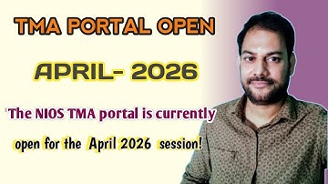 TMA PORTAL OPEN April 2026! Open for the April 2026 session ! Last date 31 january!