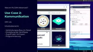 PLCSIM Advanced – OPC UA Verbindung & Zertifikate