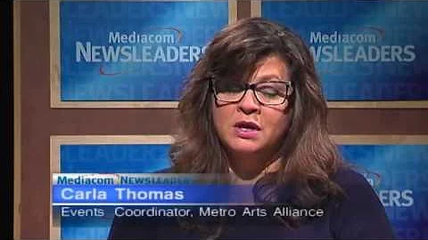 Carla Thomas talking about Jazz in July on Mediacom Newsleaders with Jeff Angelo