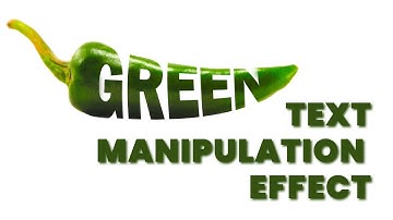 Text Manipulation In Photoshop | Chilli | Banana | Cucumber | Carrot