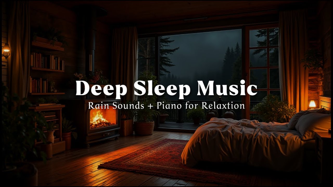 Piano and Rain Sounds for Deep Sleep | Cozy Relaxation Music to Unwind and Release Stress