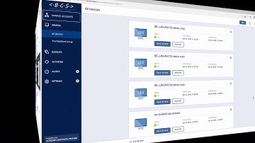 Acronis Backup Cloud Service Provider Quick Demo - End-user company backups