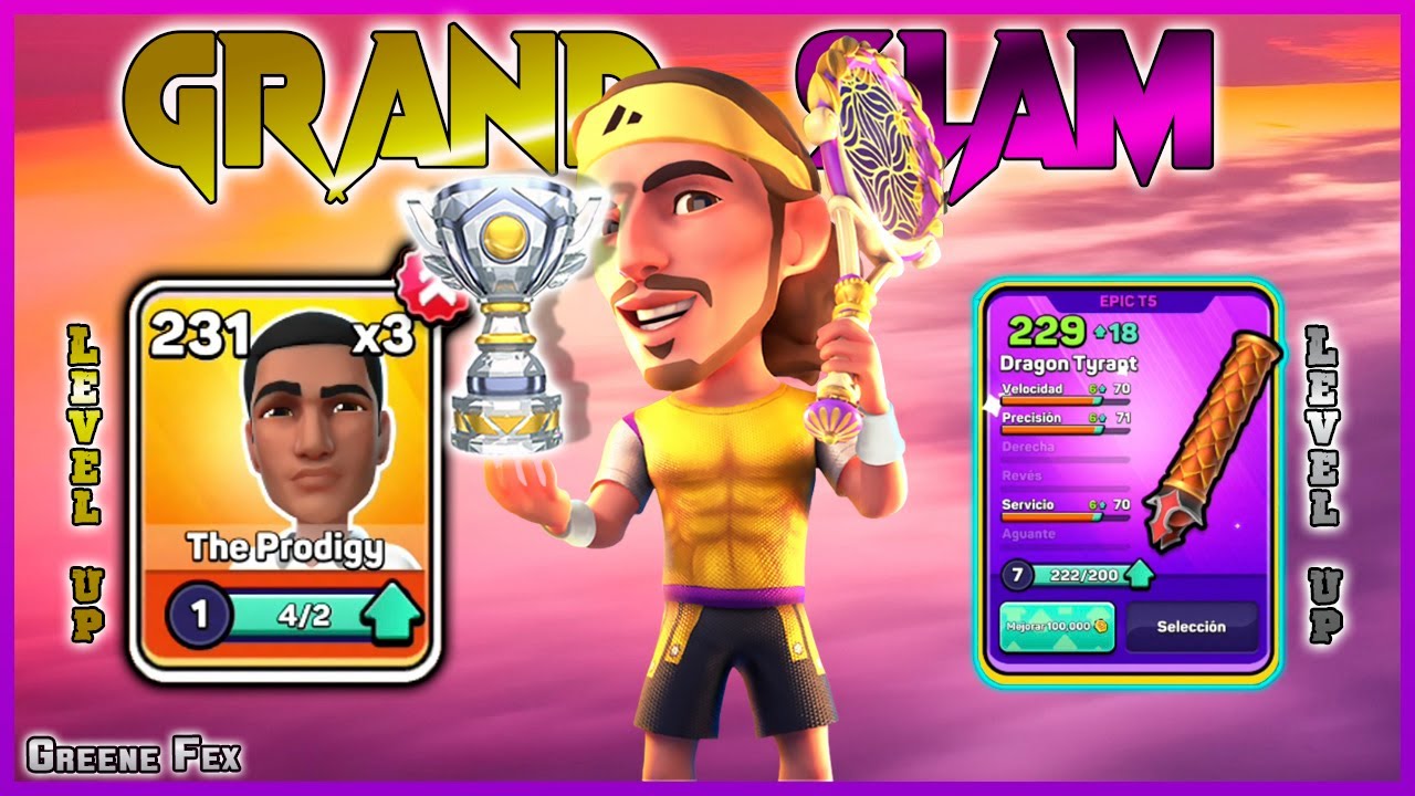 Mini Tennis | GRAND SLAM 🏆 The Prodigy x3 (Level up)🤩 | Dragon Tyrant Handle⬆️