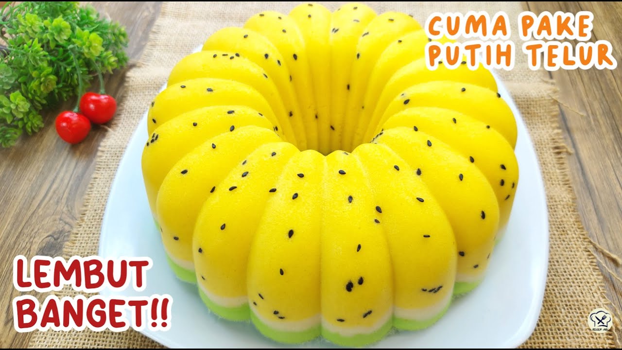 PUNYA PUTIH TELUR BANYAK DIBIKIN INI AJA! BOLU KUKUS PUTIH TELUR SUPER EMPUK DAN LEMBUT