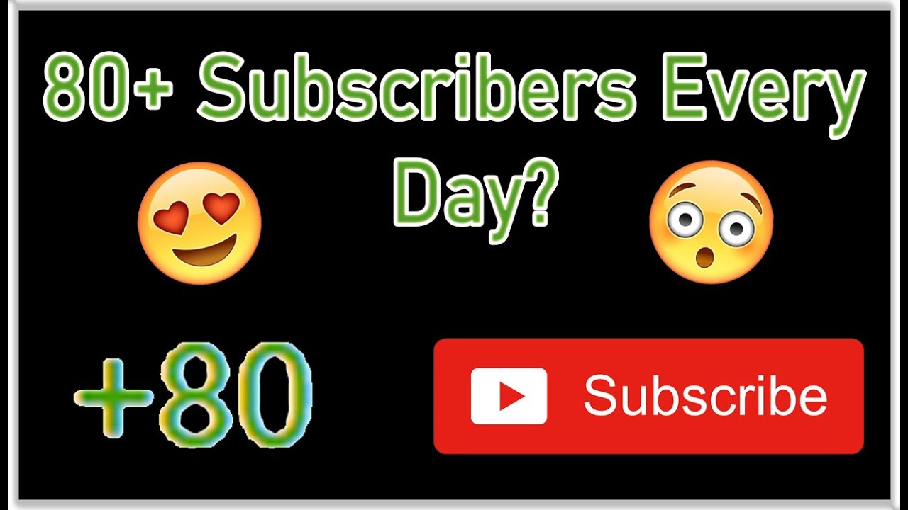 How To Get 80+ Subscribers,Grow Your YouTube Channel Fast?! (2020 ...