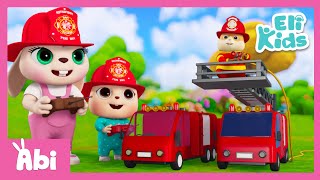 firetruck toys 2 more multiple trucks eli kids nursery rhymes compilations