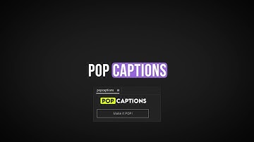 After Effects animate captions subtitles in one click Script - Pop Captions