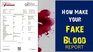 How to make blood report easy and step by step| edit blood report screenshot 4