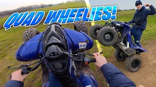 CRAZY Quad Bike WHEELIE Session! My FIRST EVER Time! *FAIL*