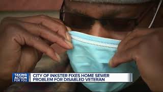 City of Inkster fixes home sewer problem for disabled veteran