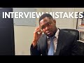 5 Interview mistakes that will STOP you from getting the job!