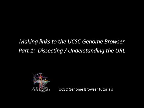 Part 1: Genome Browser links: Dissecting / Understanding the URL