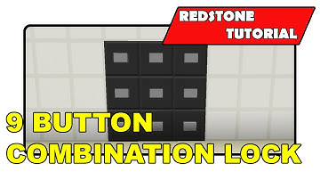9 Button Combination Lock [Unlimited] "Redstone Tutorial" (Minecraft Xbox/PlayStation/PS Vita)