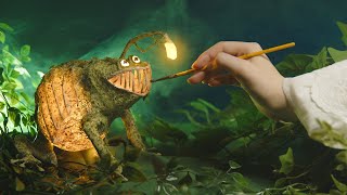 Making a Miniature Light Eating Toad for Halloween!